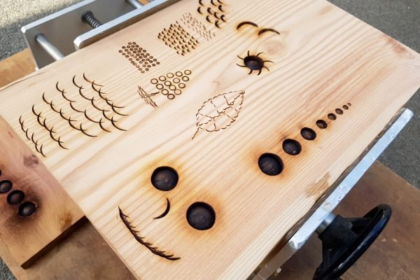 Drožtuvų rinkinys skulptūros akių suformavimui Manpa Tools Concave Eye Cutter Set - panaudojimo pavyzdys