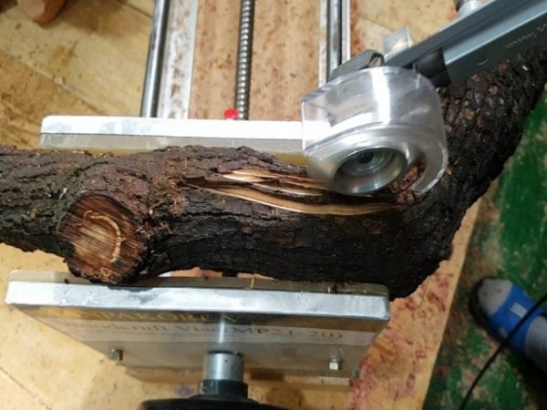 Drožybos diskas su trikampėmis pjovimo briaunomis Manpa Tools Triangle Cutter 3" (70 mm) - panaudojimo pavyzdys