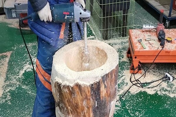 Drožtuvas skylėms Manpa Tools Holes Cutter - panaudojimo pavyzdys
