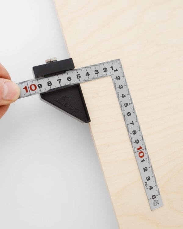 Matavimo kampo atstumo fiksatorius Shinwa - panaudojimo pavyzdys