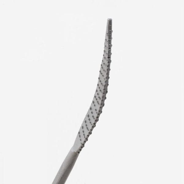 Dvipusė pusapvalė drožėjo dildė lenktais galais STUBAI