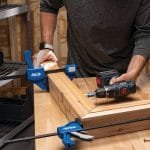 Universalus spaustuvas KREG VersaGrip 300mm - panaudojimo pavyzdys