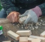 Medinių kaladėlių drožinėjimo projektams rinkinys 18vnt.