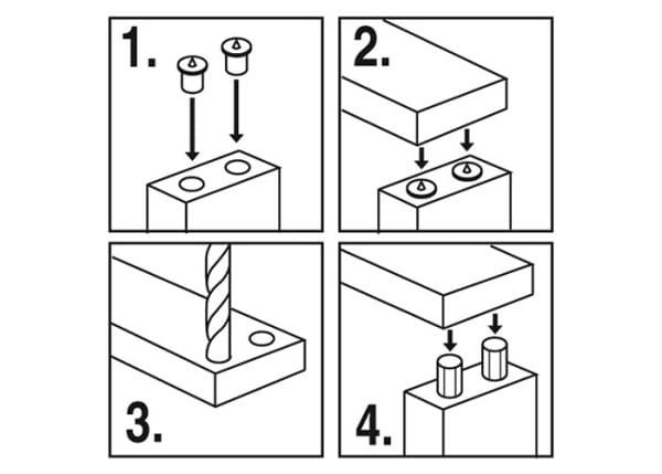 Metaliniai žymekliai detalių sujungimui 8mm cilindriniais kaiščiais 10vnt. - Image 5