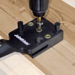 Gręžimo šablonas Milescraft DowelJigKit - panaudojimo pavyzdys