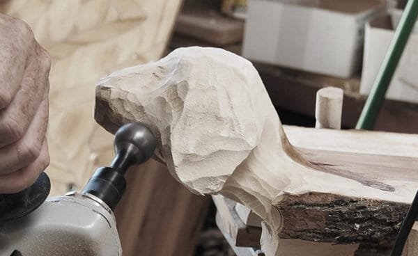 Sferinis drožtuvas Arbortech Ball Gouge - panaudojimo pavyzdys