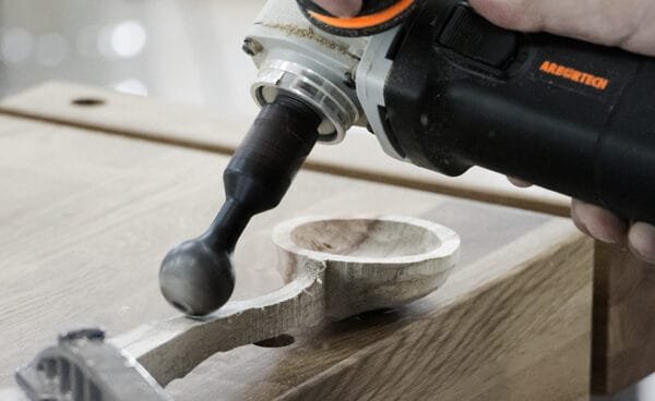 Sferinis drožtuvas Arbortech Ball Gouge - panaudojimo pavyzdys