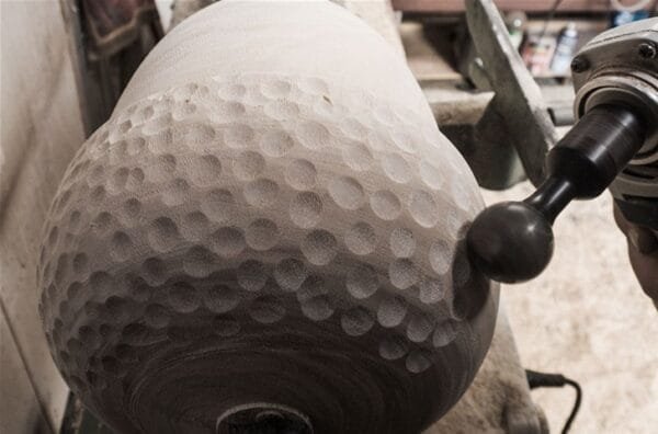 Sferinis drožtuvas Arbortech Ball Gouge - panaudojimo pavyzdys