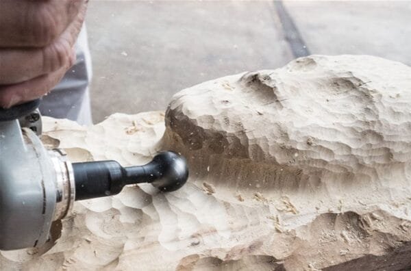 Sferinis drožtuvas Arbortech Ball Gouge - panaudojimo pavyzdys