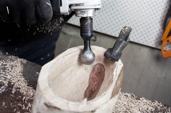 Sferinis drožtuvas Arbortech Ball Gouge - panaudojimo pavyzdys