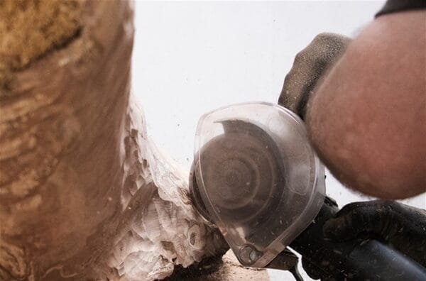 Drožybos diskas Arbortech Industrial Woodcarver PRO - panaudojimo pavyzdys