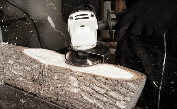 Rotacinis diskinis oblius Arbortech TURBO Plane - panaudojimo pavyzdys