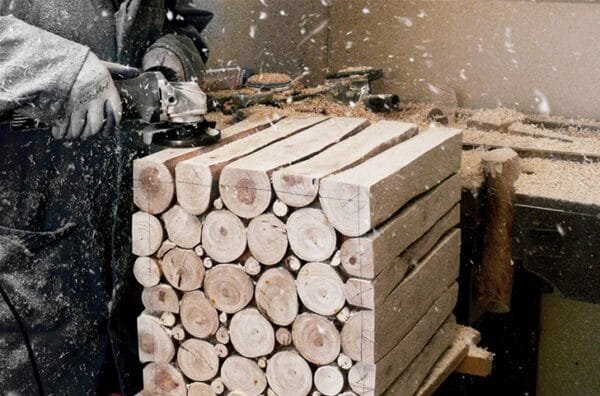 Rotacinis diskinis oblius Arbortech TURBO Plane - panaudojimo pavyzdys