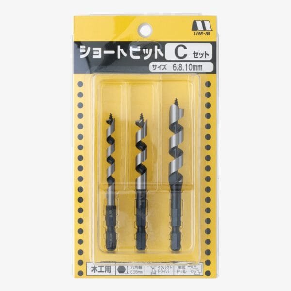 Sraigtinių staliaus grąžtų rinkinys ⌀6,8,10mm