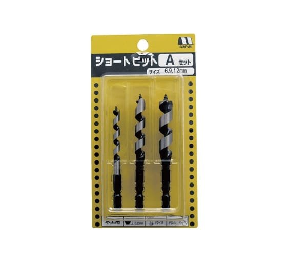 Sraigtinių staliaus grąžtų rinkinys ⌀6,9,12mm