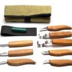 Universalus įrankių rinkinys šaukštų ir puodelių drožybai