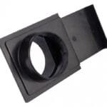 Plastikinė 100mm sklendė dulkių ir drožlių ištraukimo sistemai