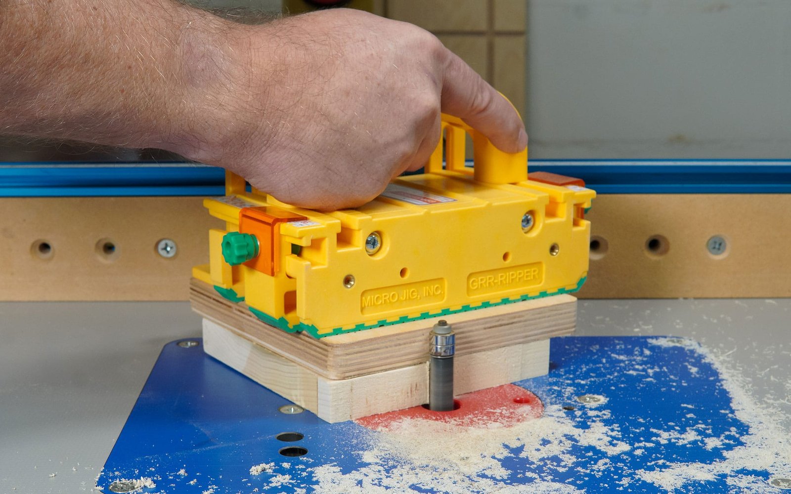 Ruošinio stūmimo blokas MicroJig GRR-RIPPER +