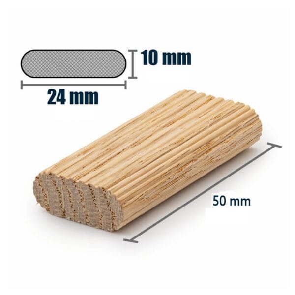 Mediniai kaiščiai dyginiams sujungimams Kreg MortiseMate 10mm X 25vnt.