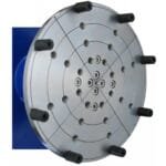 Griebtuvo žiaunos apversto dubens ruošinio tvirtinimui Bowl Reversing Jaws 8“ medienos tekinimo staklių griebtuvui Bernardo M 95