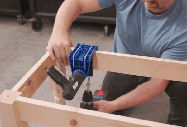 Paslėptų jungčių gręžimo šablonas Kreg Pocket-Hole Jig 520PRO