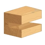 Lamelių freza - panaudojimo pavyzdys