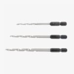 Trapecinių grąžtų medienai rinkinys Taper Point Bit Set 3 vnt.