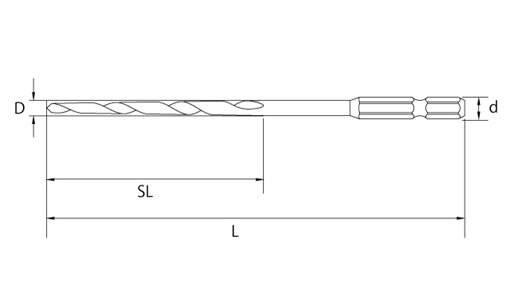 Trapecinis grąžtas medienai Taper Point Bit