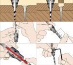 Reguliuojamo skersmens pjoviklis medvaržčių kepurėlių įleidimui