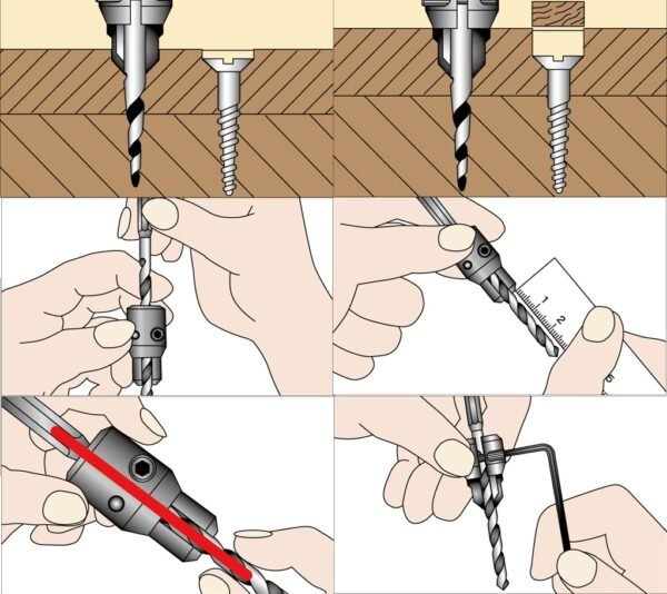 Reguliuojamo skersmens pjoviklis medvaržčių kepurėlių įleidimui