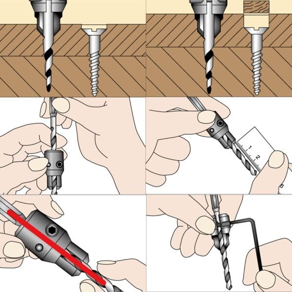 Reguliuojamo skersmens pjoviklis medvaržčių kepurėlių įleidimui