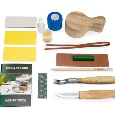 Pradedančio drožėjo rinkinys Riešutmedžio Kuksa Puodelis