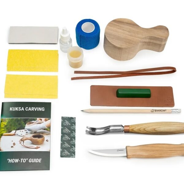 Pradedančio drožėjo rinkinys Riešutmedžio Kuksa Puodelis