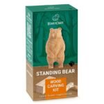 Pradedančio drožėjo rinkinys Stovinčio Lokio Figūrėlė