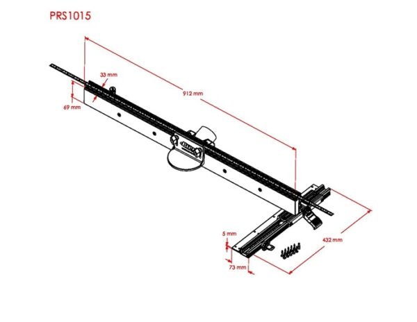 Frezavimo stalo liniuotė KREG Precision Router Table Fence